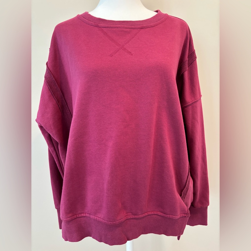 Hem & Thread Plum Women’s Sweatshirt Size Small
Fun Details